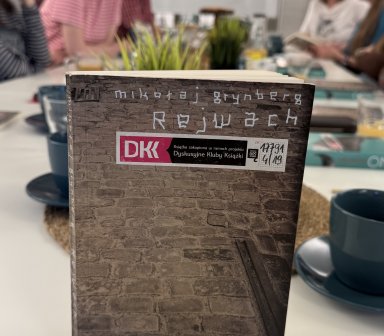 Okładka książki Mikołaja Grynberga pod tytułem "Rejwach"